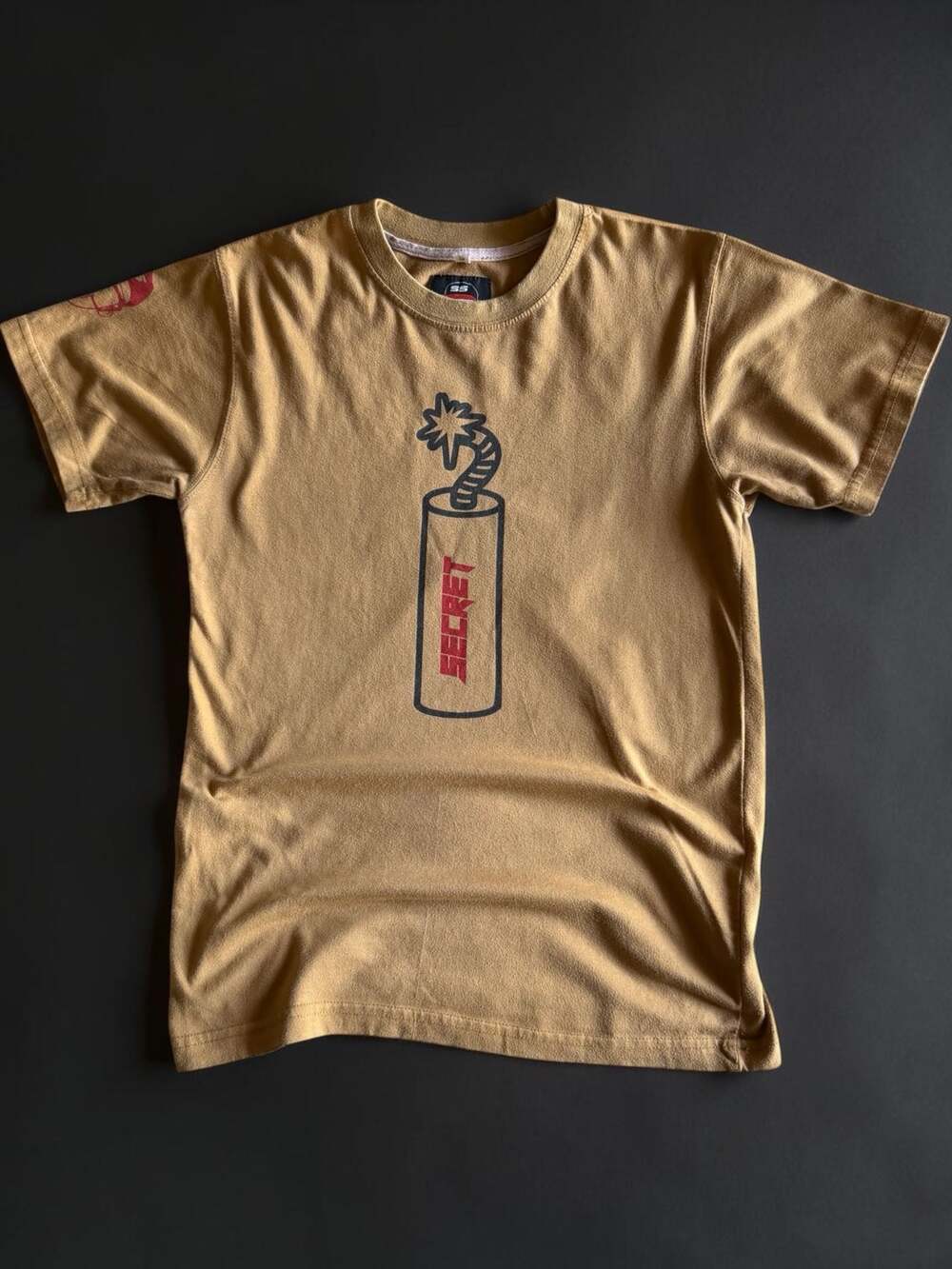 Secret Scientist Dynamite Graphic T-Shirt Tan